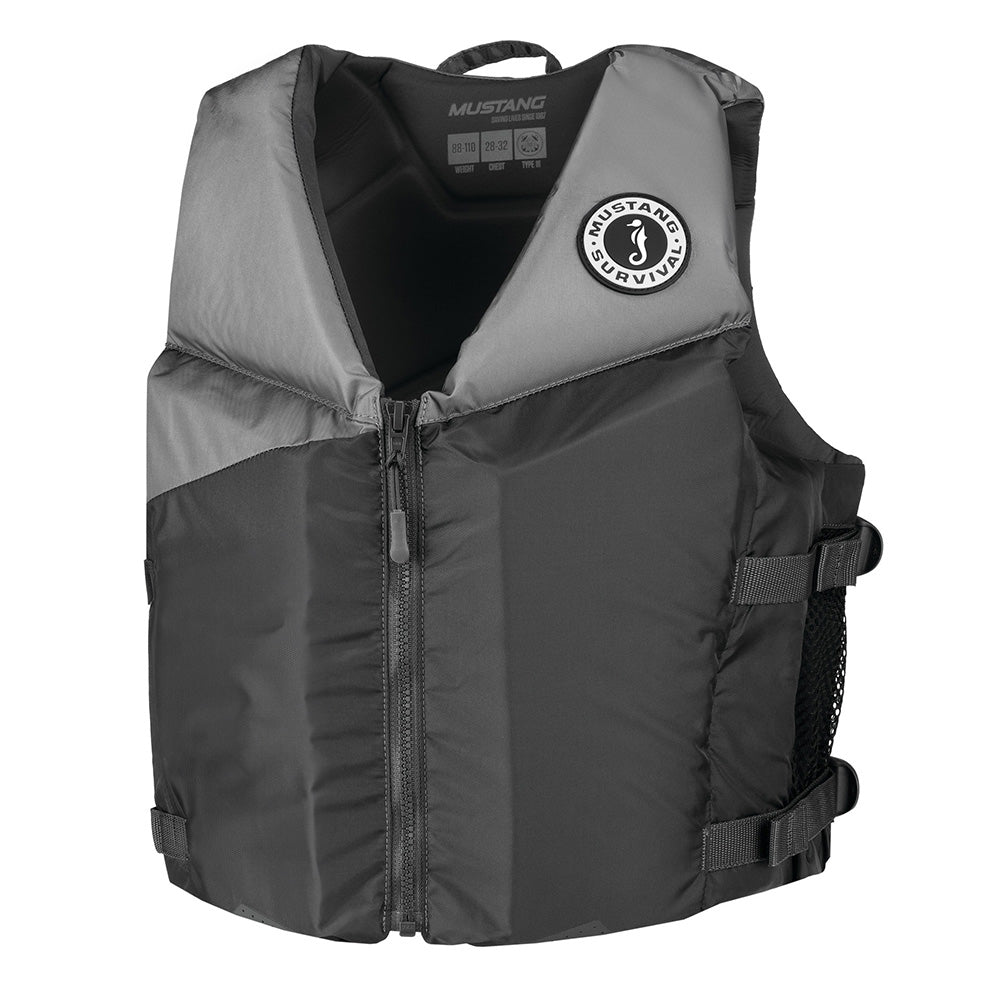Mustang Young Adult REV Foam Vest GreyLight GreyFluorescent Yellow Universal MV3600028120