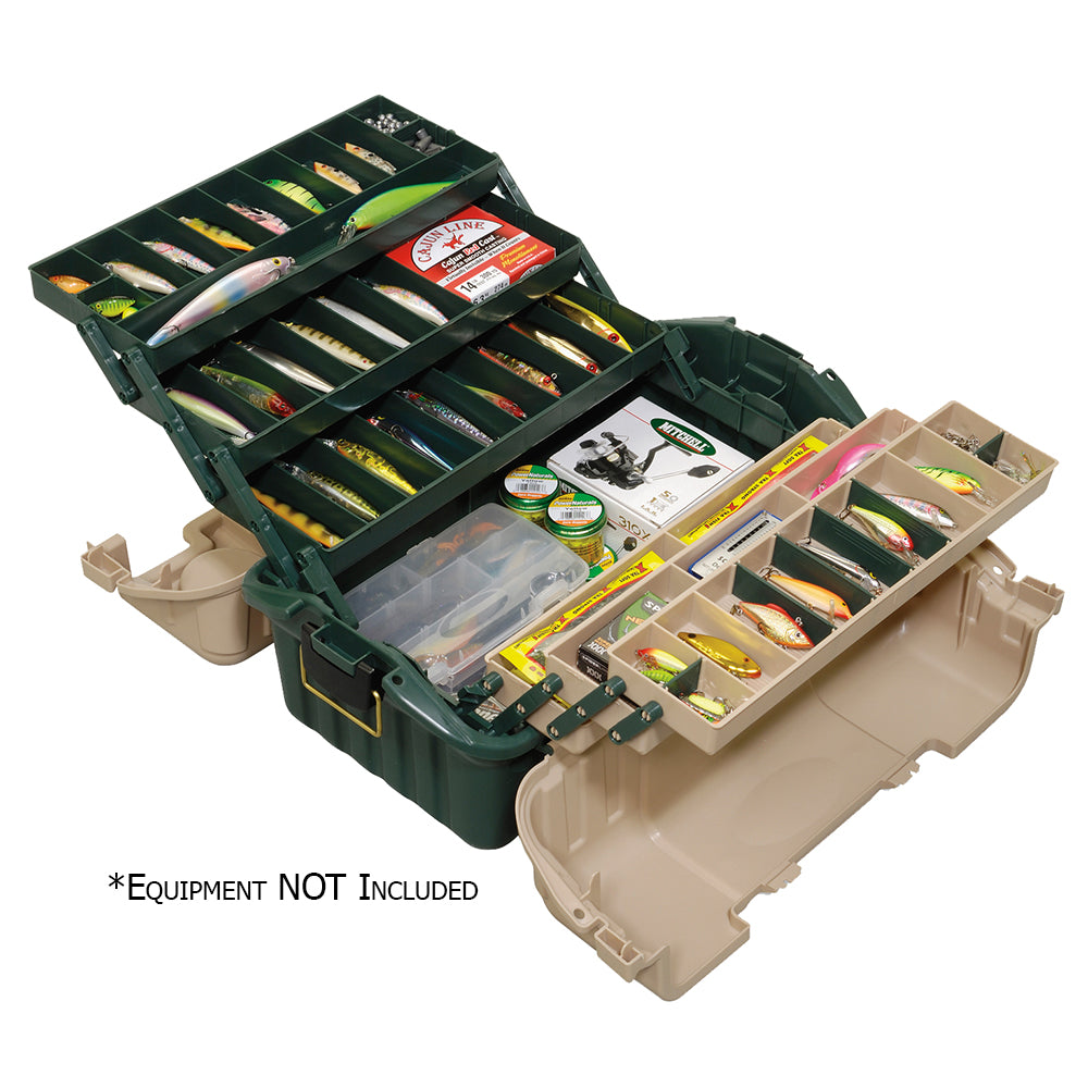 Plano Hip Roof Tackle Box w6Trays GreenSandstone 861600