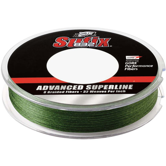 Sufix 832 Advanced Superline Braid  10lb  LowVis Green  150 yds 660010G
